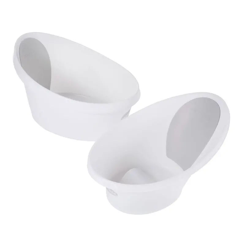 Shnuggle Toddler Bath Tub - White With Light Grey Backrest 1