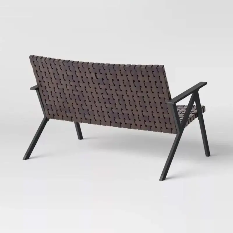 Sillón De Mimbre Para Patio Sin Cojín 2
