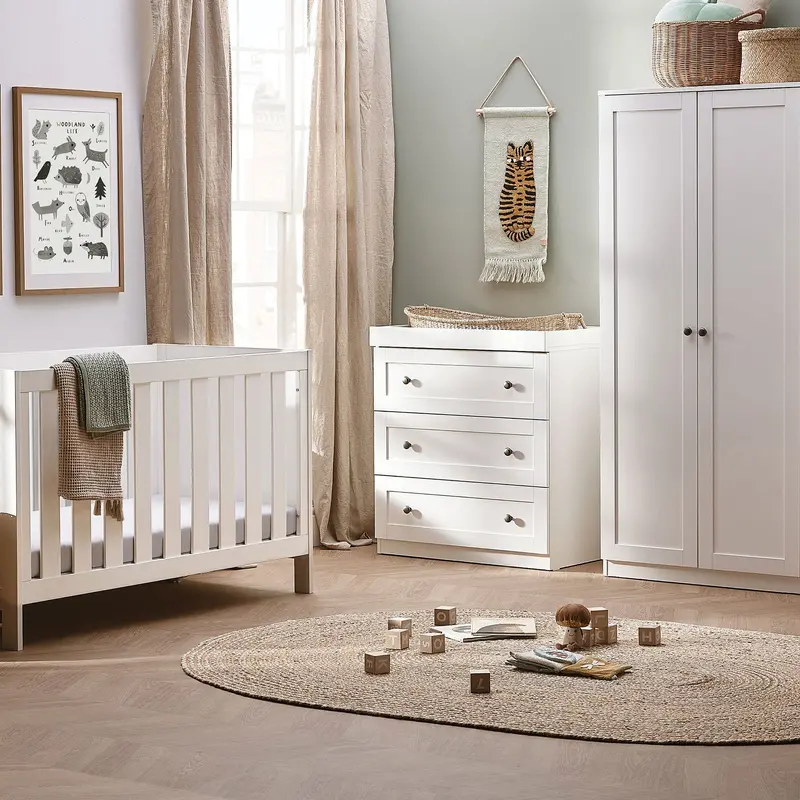 Silver Cross Bromley 3 Piece Room Set In White 1