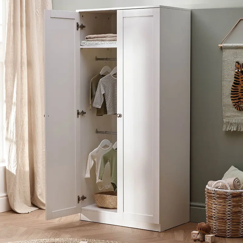 Silver Cross Bromley Wardrobe In White 1