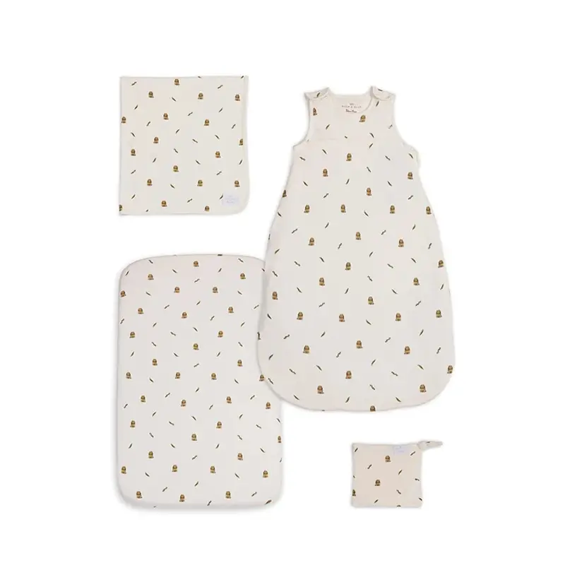Silver Cross Cot Bed Starter Bedding Bundle - Bunny Print 1