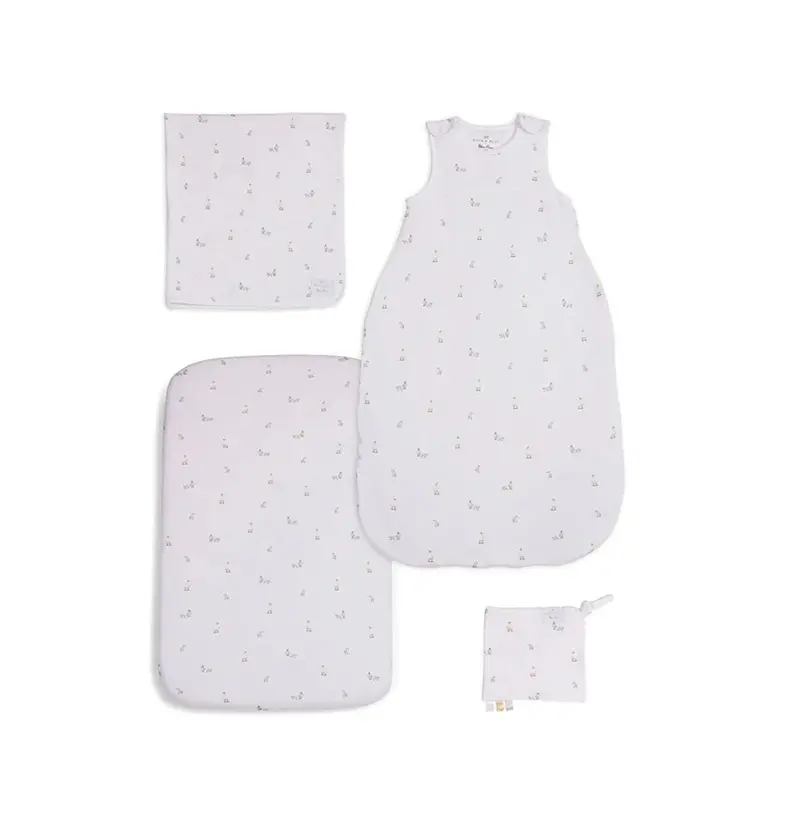 Silver Cross Cot Bed Starter Bedding Bundle - Duck Print 1