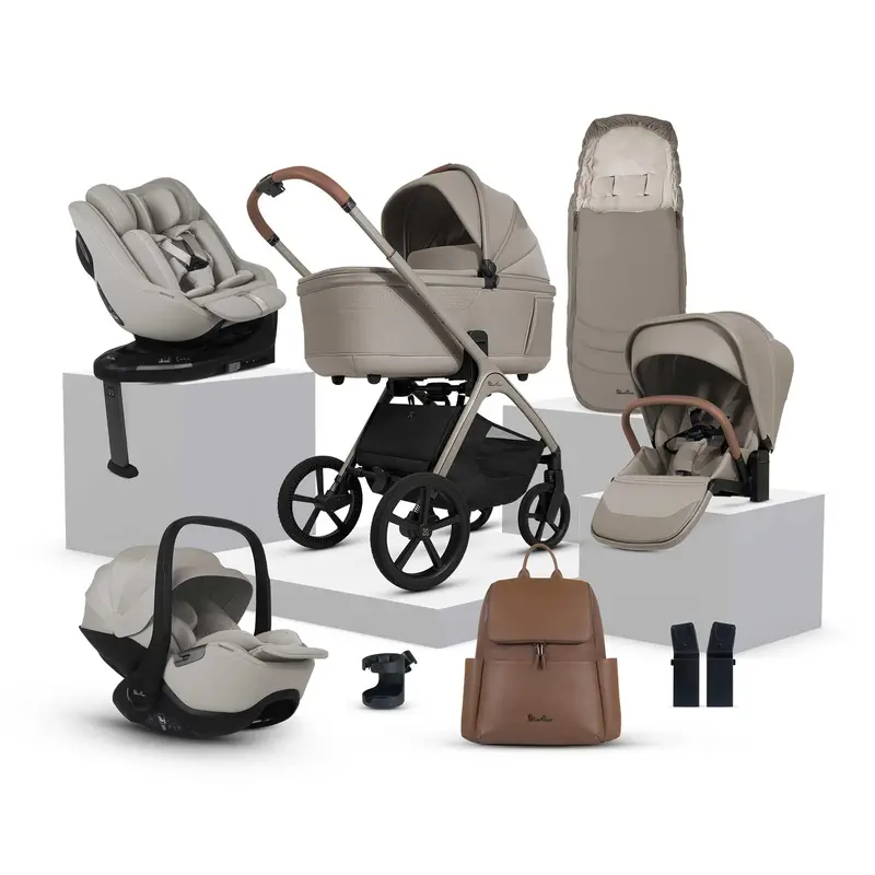 Silver Cross Cove Ultimate 360 Car Seat Family Bundle - Champagne 1