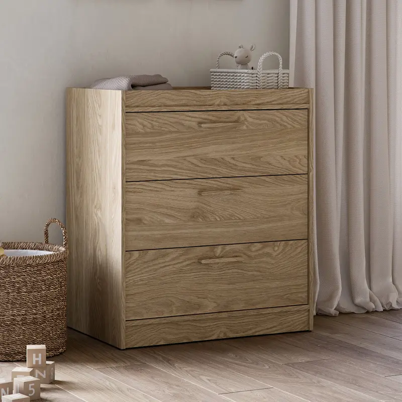 Silver Cross Geneva 3 Piece Room Set In Oak 3