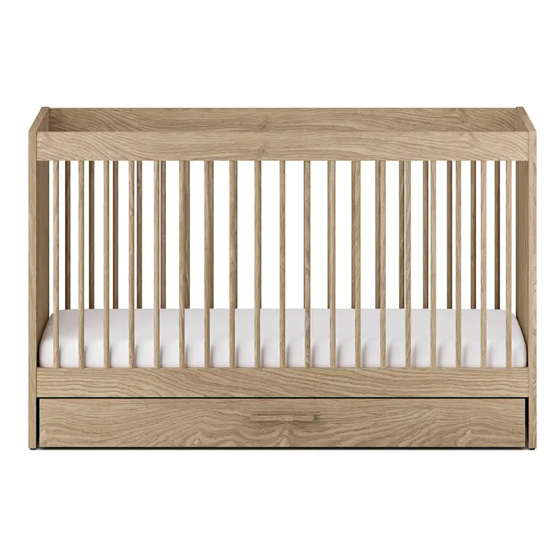 Silver Cross Geneva Cot Bed In Oak 1
