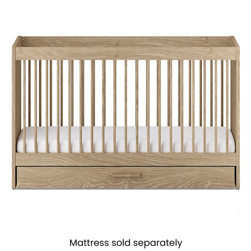 Silver Cross Geneva Cot Bed In Oak 2