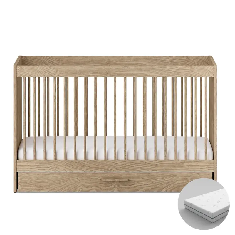 Silver Cross Geneva Cot Bed In Oak 3