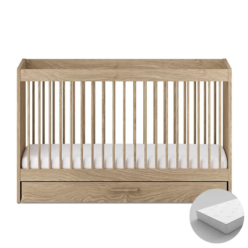 Silver Cross Geneva Cot Bed In Oak 4