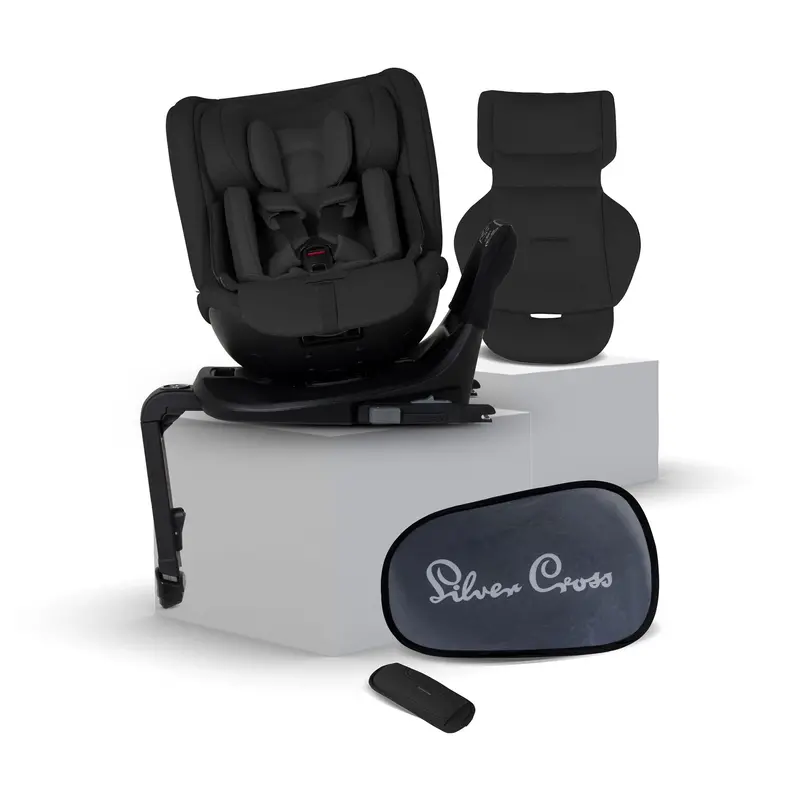 Silver Cross Motion 3 All Size 360 Car Seat In Iconic Black 1