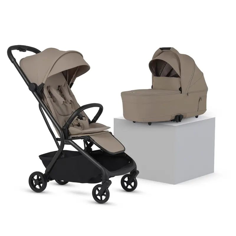 Silver Cross Nia Stroller With Carrycot In Champagne 1