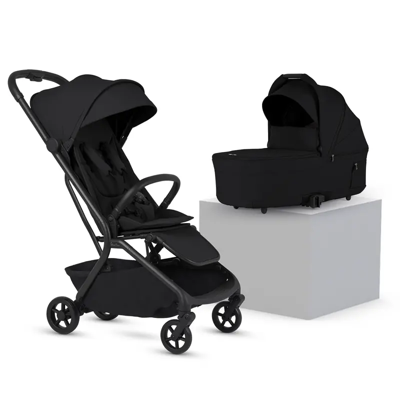 Silver Cross Nia Stroller With Carrycot In Onyx 1