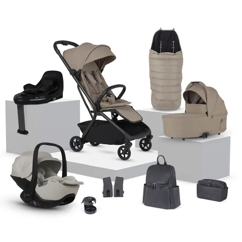 Silver Cross Nia Travel System With Accessories In Champagne 2