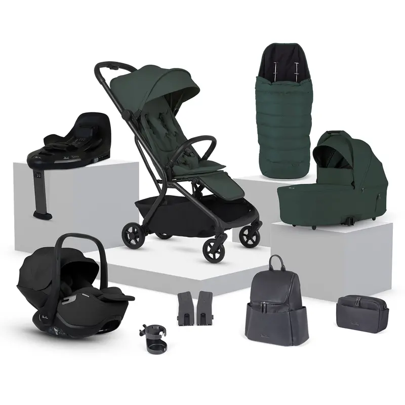 Silver Cross Nia Travel System With Accessories In Conifer 1