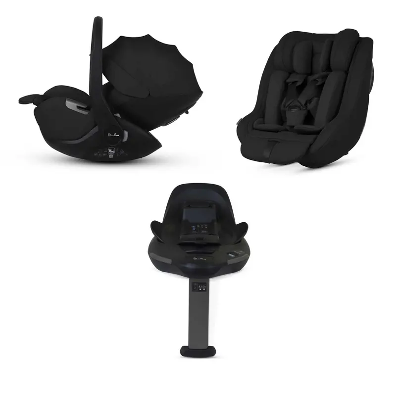 Silver Cross Plus 360 Family Bundle In Iconic Black 1