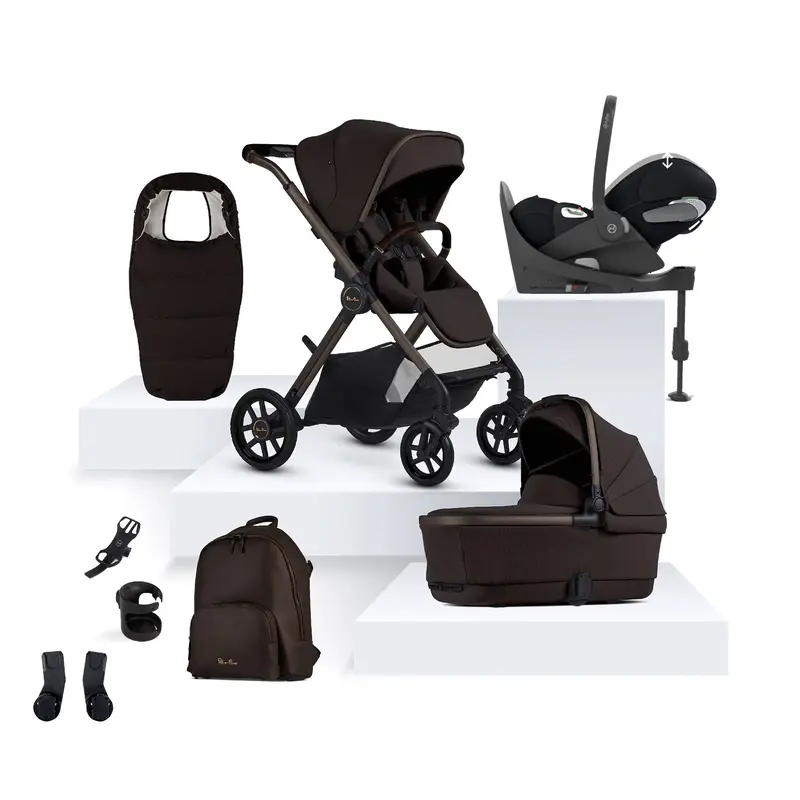 Silver Cross Reef 2 Special Edition Cybex Travel System In Ganache 1