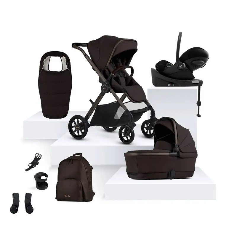 Silver Cross Reef 2 Special Edition Cybex Travel System In Ganache 2