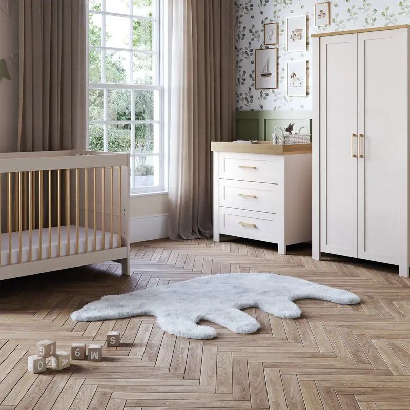 Silver Cross Seville 3 Piece Room Set In Cashmere Oak 1