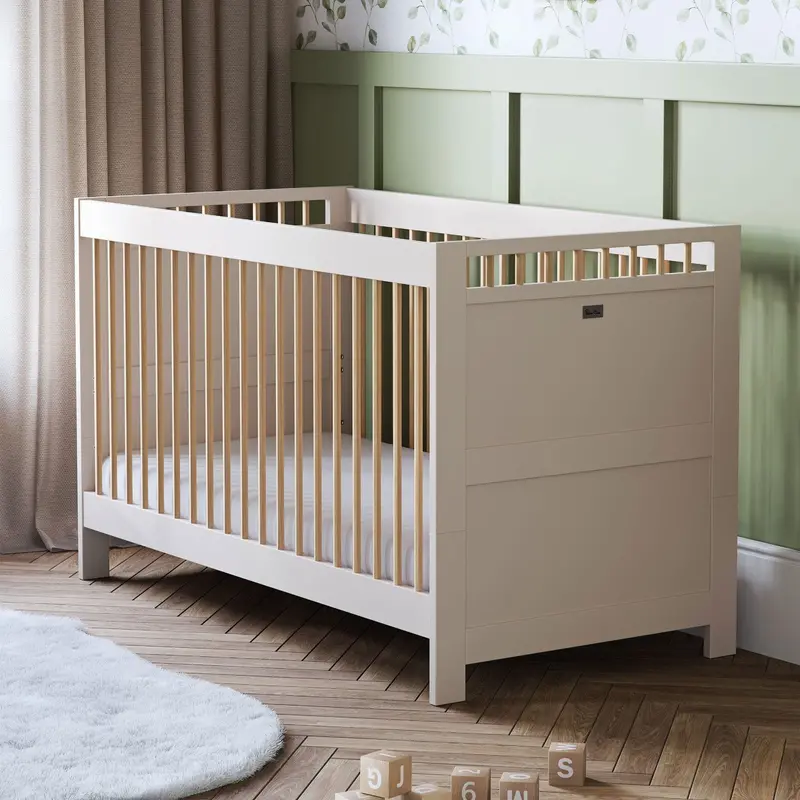 Silver Cross Seville Cot Bed In Cashmere Oak 1