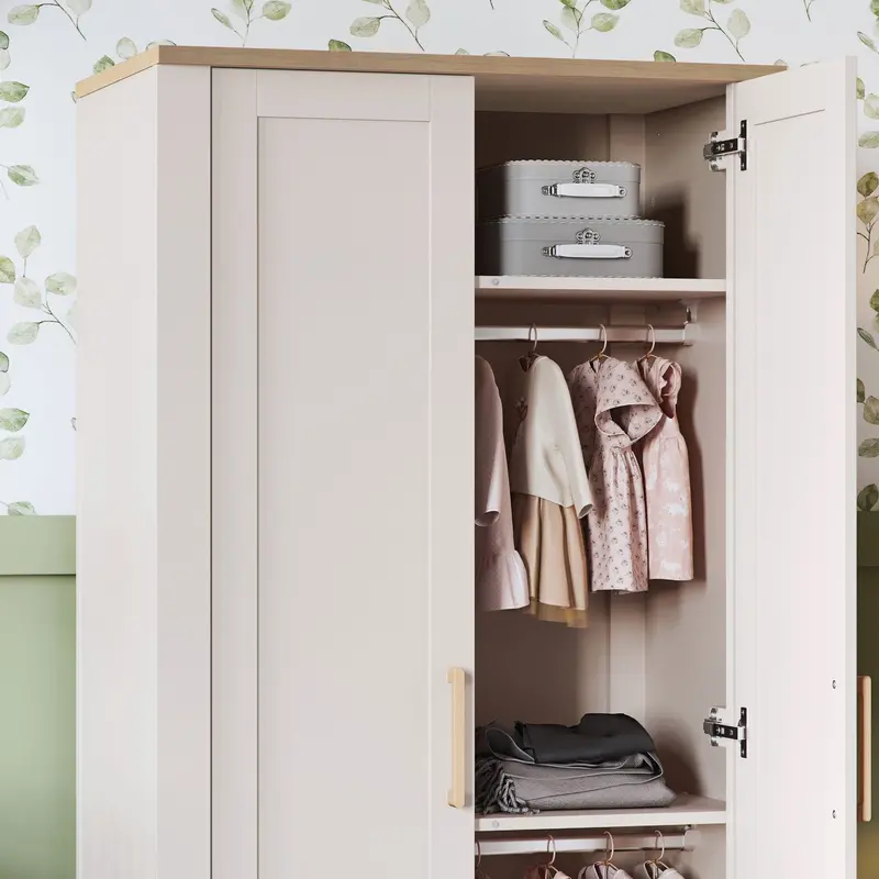 Silver Cross Seville Wardrobe In Cashmere Oak 2