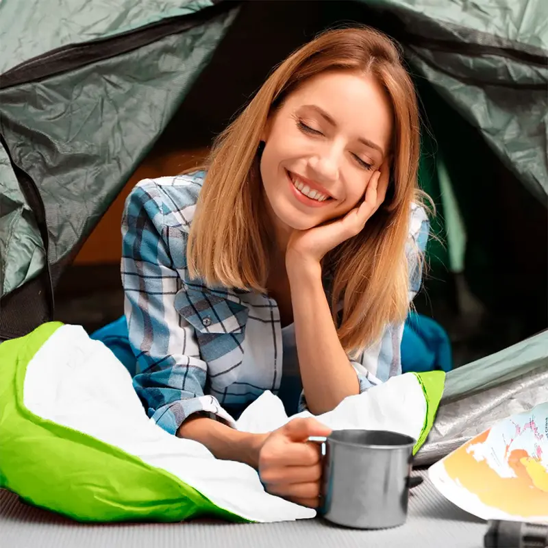 Sleeping Bag Para Adultos Color Verde 1