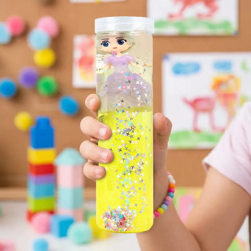 Slime Amarillo Con Muñeca, Color Morado, 350 Gr 2