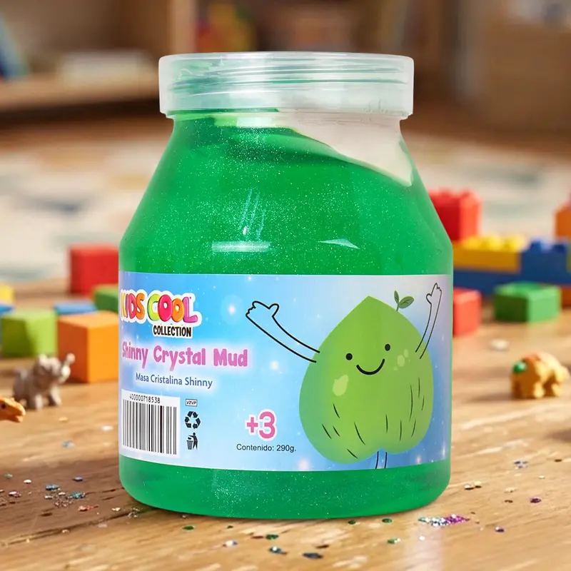 Slime Brillante, Color Verde, 290 Gr 1