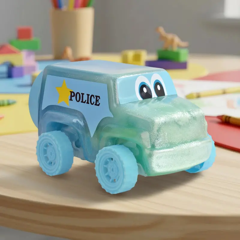 Slime, Carrito, Color Turquesa 1
