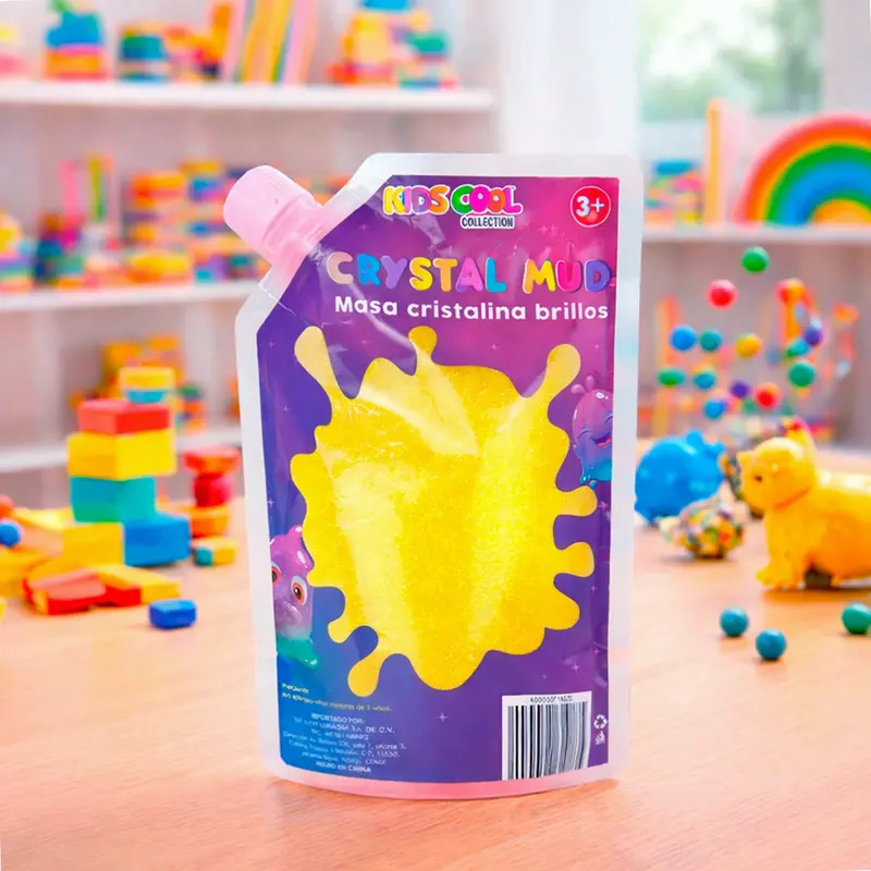 Slime Con Glitter, Color Amarillo, 500 Gr 2