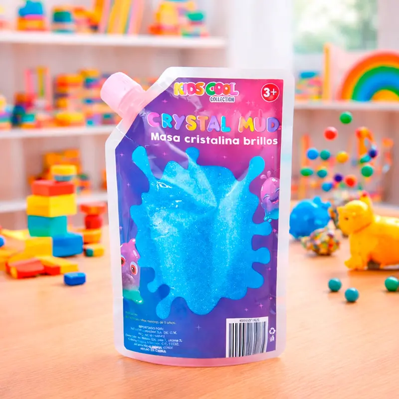 Slime Con Glitter, Color Azul, 500 Gr 2