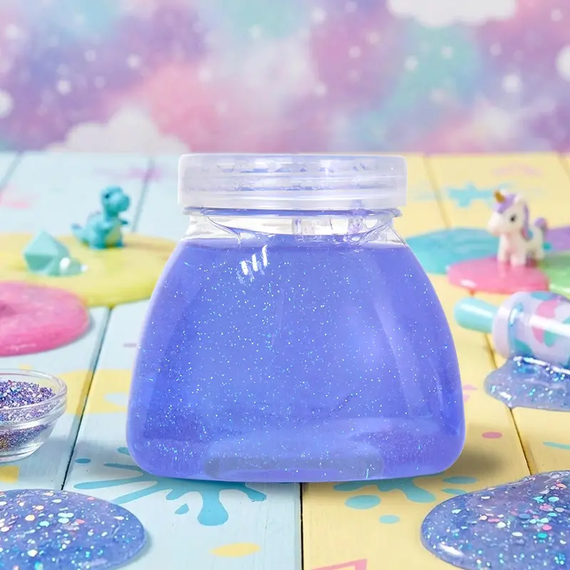 Slime Con Glitter, Color Morado, 260 Gr 1