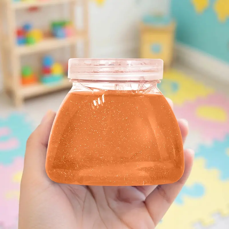 Slime Con Glitter, Color Naranja, 260 Gr 2
