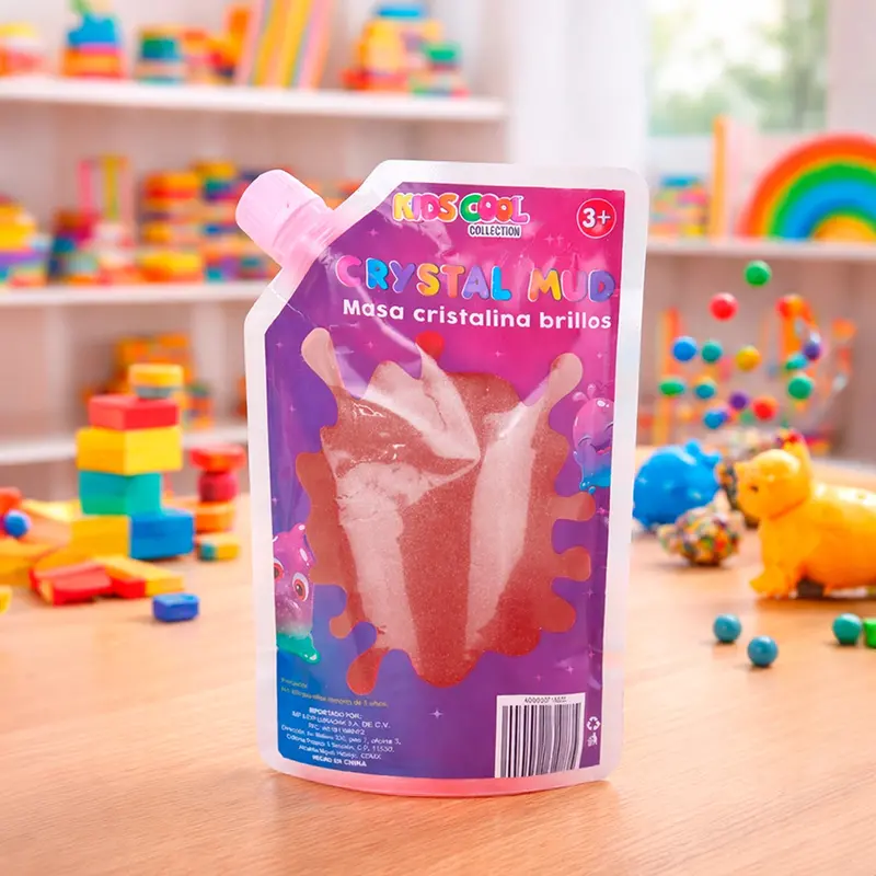 Slime Con Glitter, Color Rosa, 500 Gr 2