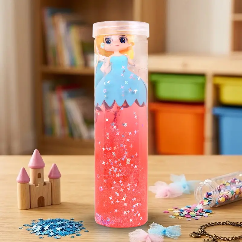 Slime Con Muñeca, Confetti Estrella, Color Rojo, 350 Gr 1
