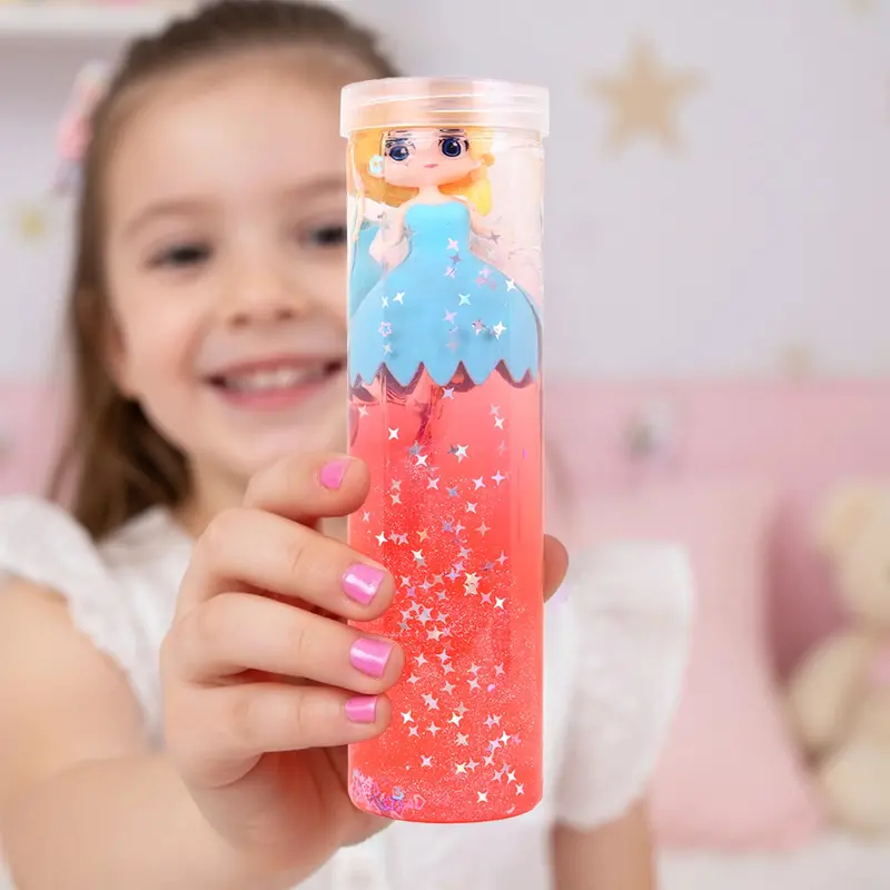 Slime Con Muñeca, Confetti Estrella, Color Rojo, 350 Gr 2