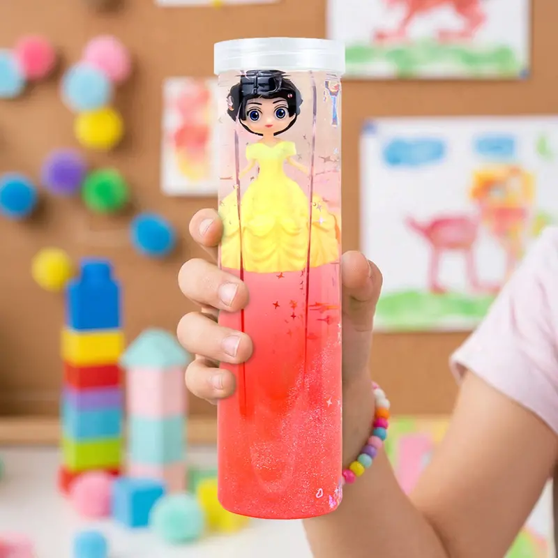 Slime Con Muñeca, Confetti Estrella, Color Rojo Y Amarillo, 350 Gr 2