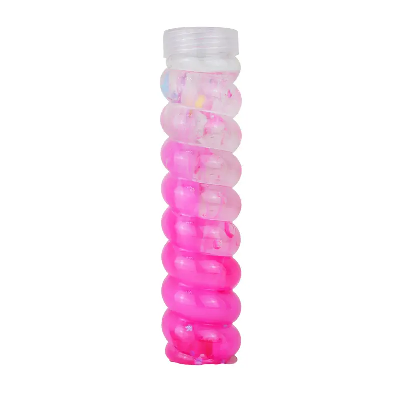 Slime Cristalino En Envase Espiral, Color Rosa 2