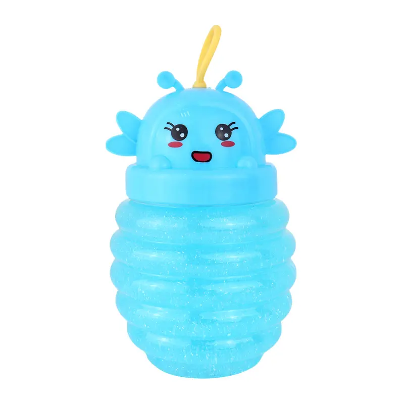 Slime Cristalino, Envase Abeja, Color Azul 2