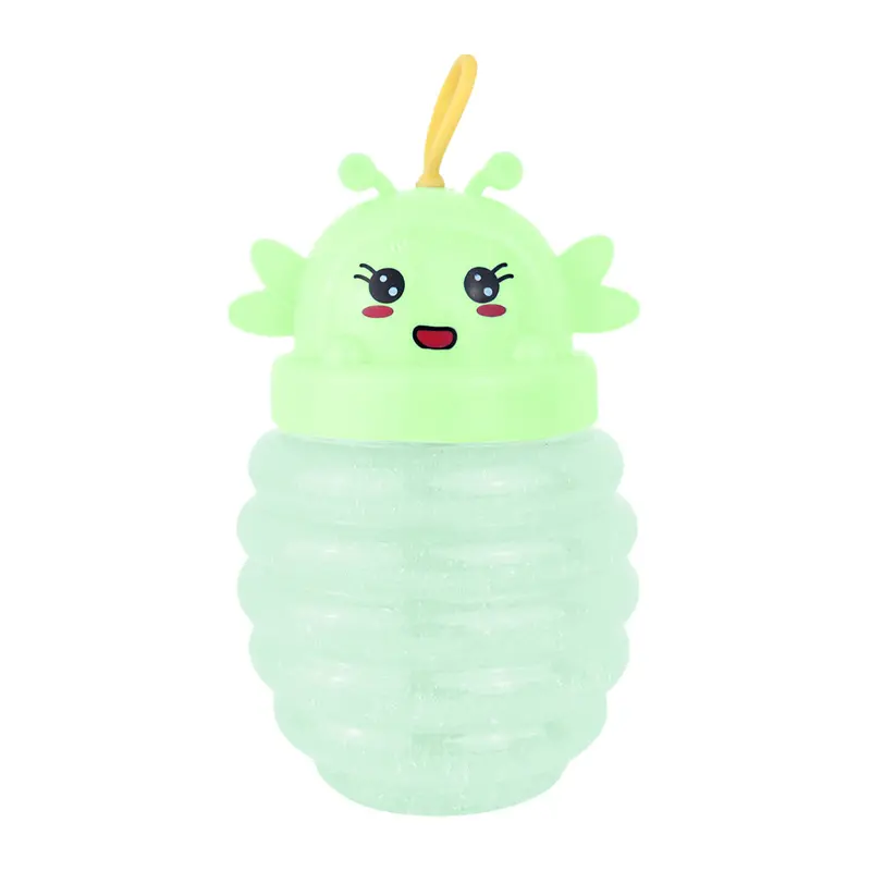 Slime Cristalino, Envase Abeja, Color Verde 2