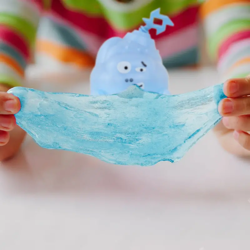Slime Cristalino Envase Divertido, Color Azul 1