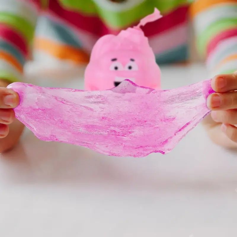 Slime Cristalino Envase Divertido, Color Rosa 1
