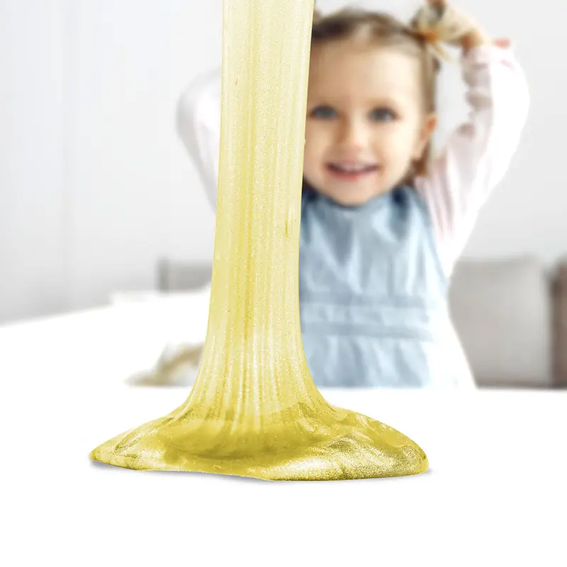 Slime Cristalino, Envase Monstruo, Color Amarillo 1