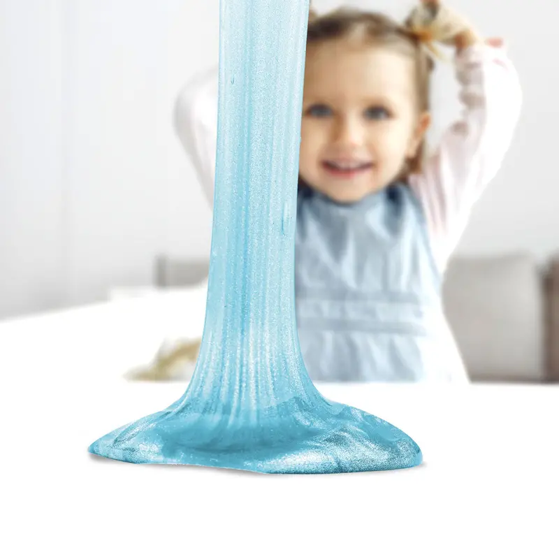 Slime Cristalino, Envase Monstruo, Color Azul 1