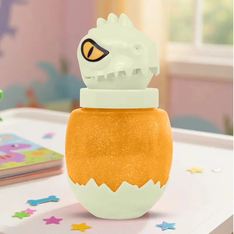 Slime, Dinosaurio, Color Amarillo, 290 Gr 1