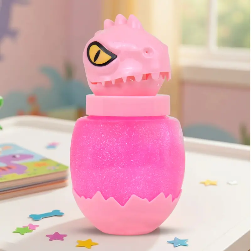 Slime, Dinosaurio, Color Rosa, 290 Gr 1