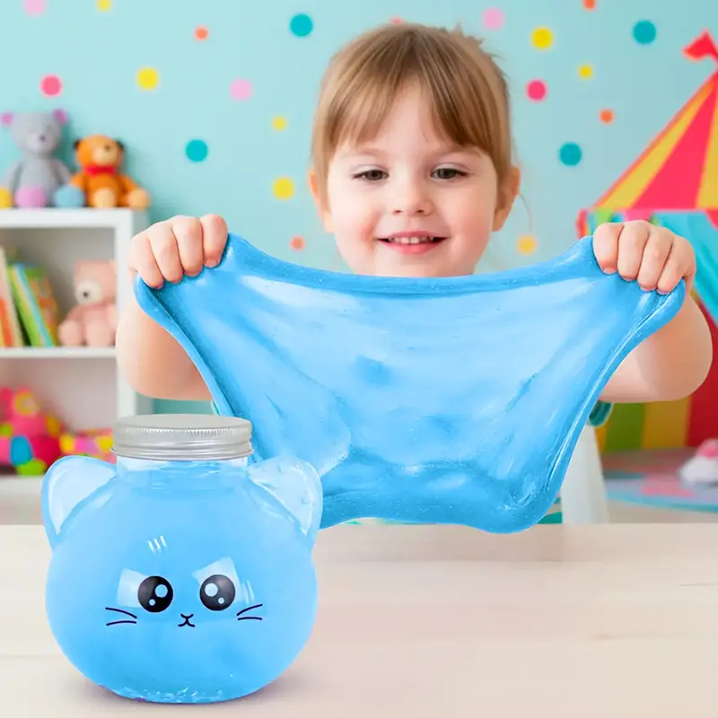 Slime, Gatito, Color Azul 1