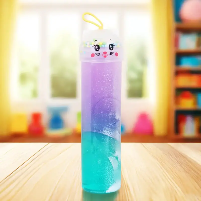 Slime, Gatito, Color Morado Y Azul 2