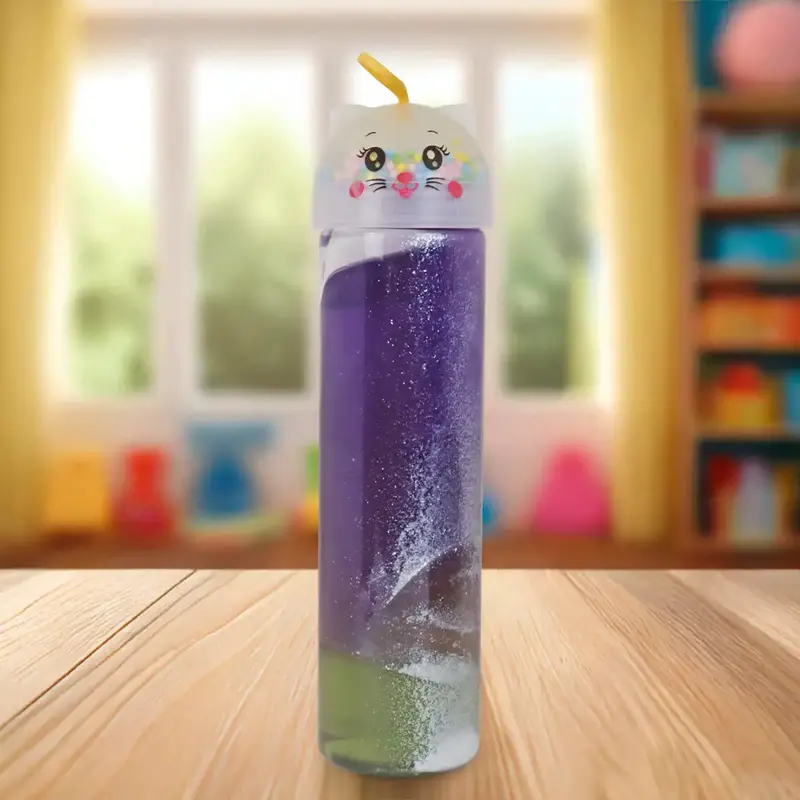 Slime, Gatito, Color Morado Y Verde 2