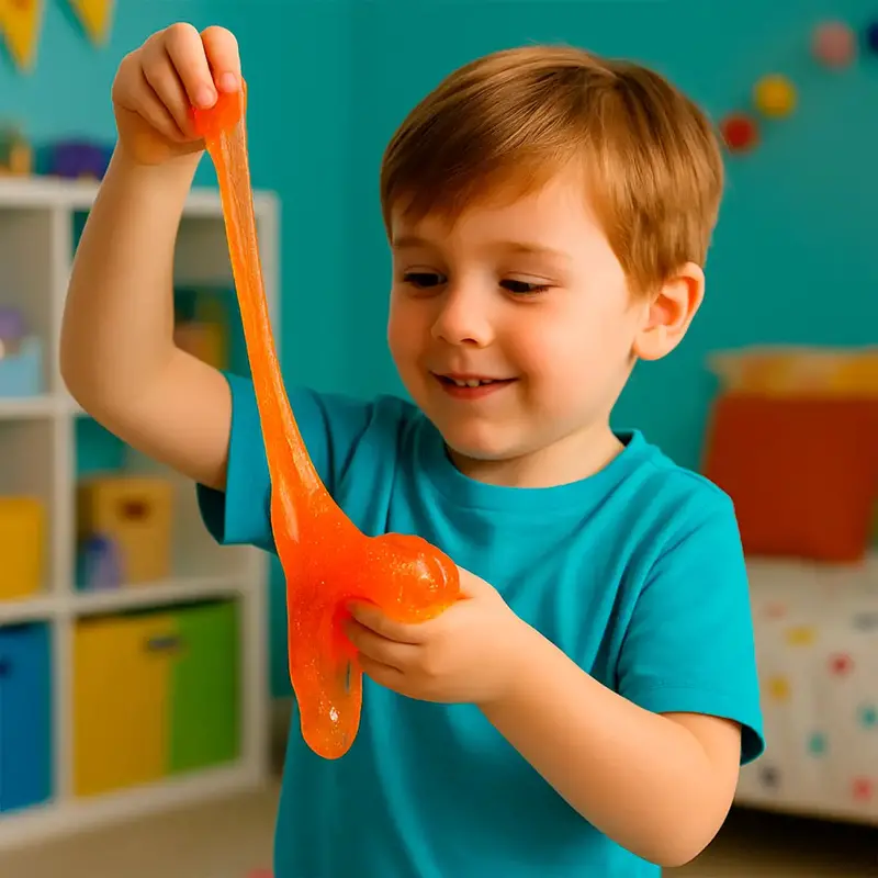 Slime, Gatito, Color Naranja 1