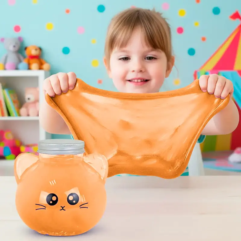 Slime, Gatito, Color Naranja 1
