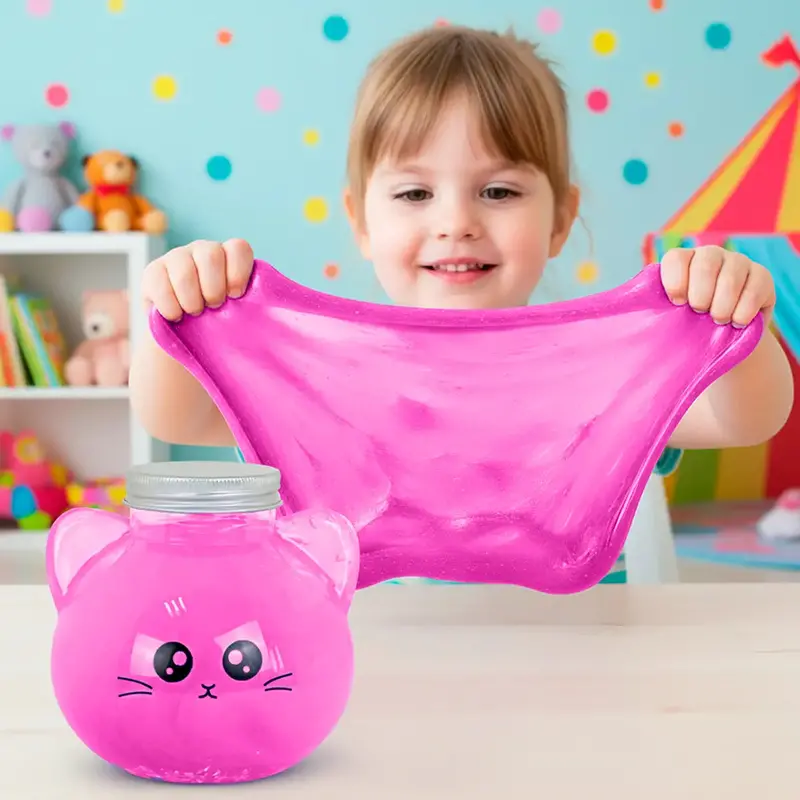 Slime, Gatito, Color Rosa 1